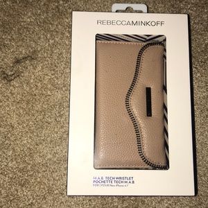 Rebecca Minkoff wristlet with phone holder
